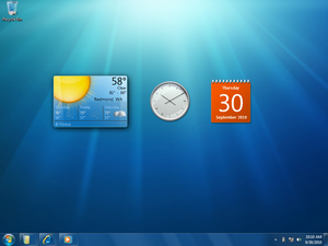 Windows 7 - Гаджеты на рабочем столе
